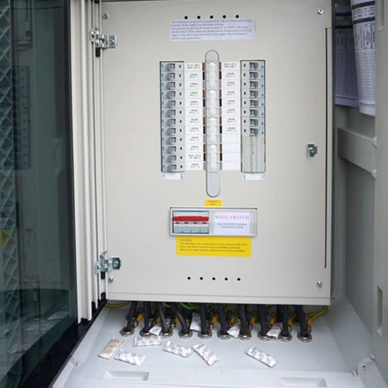 Distribution board with its door open, from White Electrical's gallery of recent projects